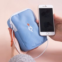 디지털 미니 파우치 USB 충전기 보조배터리 외장하드 스마트폰 답례품 노트북, 색상/레드