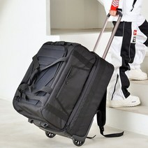 50l 90l 120 l 스키 트롤리 케이스 바퀴가 달린 스키 수하물  스노우보드 a7357 걸 수 있음, 블랙 90리터