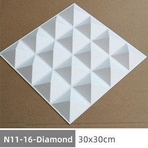Kaguyahime 자체 접착 벽 보드 12 개몫 3d diy 양각 벽 패널 입체 초경량 pvc 보드 장식 벽 스티커, n11-16-다이아몬드