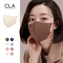 CLA 슬림핏 대형(남성권장) 새부리형 2D 컬러 국산 4중 MB필터 마스크, 25매입, 1개, 딥브라운