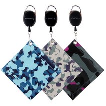 골프 타월 릴와이어 스퀘어 타올 필드용품 수건, 블랙카모