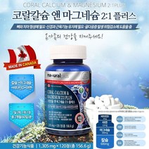 네츄럴플러스 코랄칼슘 앤 마그네슘 2:1 플러스 칼슘마그네슘비타민D추천 뼈건강영양제 뼈영양제