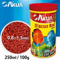 붉은색 발색 관리 관상어 먹이 250ml 구피 스워드테일