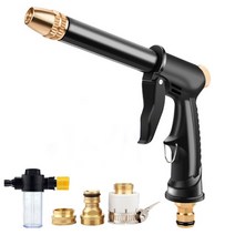 고압 물총 세척 세차 정원 급수 호스 노즐 스프링클러 청소 물총 자동차 청소 도구 자동 세척기, [01] Colorless