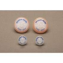 시린지필터 Syringe Filter PVDF 비멸균 / HM 현대마이크로, 25mm 0.2um 100ea 비멸균