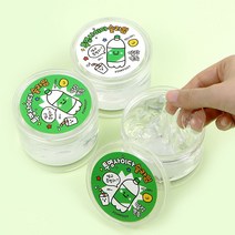 촉감놀이 투명 클리어 슬라임 1EA 블리밍 클리어 액체괴물 토핑 세트 액괴 크런치 감각놀이 만들기, 노엘 본상품선택