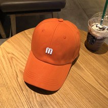 모자 여자 여름 한국 패션 심플 M 알파벳 야구 모자 남자 캐주얼 처마 차양 모자 캡슐 모자