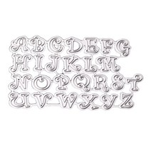 금속절단기 철근 절곡기 절단기 전동 A-Z 금속 절단 다이 금형 스크랩북 종이 공예 스텐실 DIY 도구, 한개옵션0
