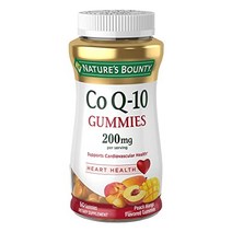 자연의 현상금 coq10 구미 심장 건강 지원 coq10 200mg 복숭아 망고 맛 60개