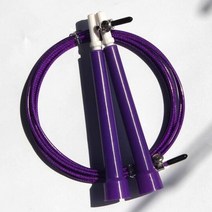 화물차용 휴대용점프선 3M 점프 로프 케이블 스틸 조절 속도 핸들 밧줄 훈련 복싱 운동 휘트니스, 03 보라색