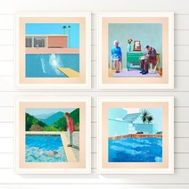 데이비드 호크니 액자 정사각 No11~20 캔버스 10호, 13번