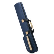 고밀도 패브릭 당구큐가방 큐대가방 큐 플룻 악기 케이스, M-53 세븐 블루 90cm 플루트 백