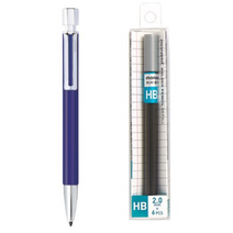 모나미 153 네오 홀더 샤프 INDIGO 2.0mm + 모나미 홀더 샤프심 HB, 혼합색상, 4세트