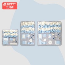 강아지 노즈워크 담요 당근밭 노즈워크 코담요 Ai Beidi, 블루 스토리 + 65x65개