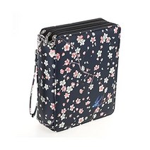 BTSKY 색연필케이스 컬러 케이스 대용량 파우치 펜슬 203858, Black+pink, Black+pink