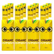 오가닉쥬스 크니쁘니 100% 유기농 오렌지&망고, 12개, 125ml