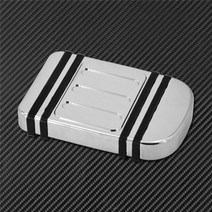 [해외]오토바이 cnc 대형 브레이크 페달 패드 커버 블랙크롬 발판 할리 softail 투어링 다이나 로드 킹 글라이드 용 발판 페달, 브레이크 페달 패드 D