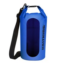민물 낚시 가방 하드케이스 바다 kastking 100 방수 dry bag with clear window 500d pvc material dry bag 10l 20l 30l, 10리터, 푸른