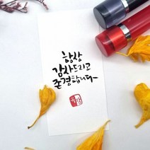 캘리그라피 만년도장 예쁜글씨도장 예쁜도장 캘리그라피도장 고, 옵션:아크릴 검정|옵션선택:검정
