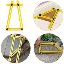 상세정보참조 4변 꼭지점 조절자 각도자 4각자