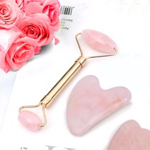 얼굴 괄사 장미석 경락마사지 천연원석 페이스롤러, 하트, 하트