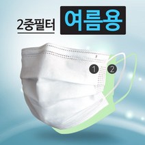 일회용마스크 50매 2중 4중 필터 덴탈마스크 여름용마스크 50매+50매, 02.일회용마스크 100매 4중필터(블랙)
