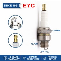 원래 토치 양초 점화 플러그 l7rtc dk7rtc b7rtc-9 b8rc e6tc e7c a7rtc kh5rti-11 a7rti b7rti denso 교체 호환, 4 조각 e7c