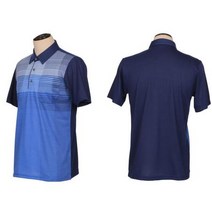 고급스러운 폼나는 50대남성 반팔카라티 남자골프웨어