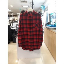 체이스컬트 중힙기장 체크 셔츠(KFRG5438)