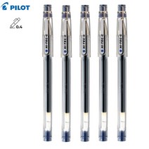 PILOT 하이테크-C 0.4mm 5개 파일롯트 HI-TEC-C 젤 잉크 볼펜, 블루5개