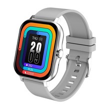 Xiaomi 안드로이드 전화 Reloj 지능형 Mujer 정의 다이얼 569dEA6c4, 05 Silver silicone band