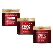 메디필 베이글 동안 피부 솔루션 저분자 슈퍼콜라겐10 슬리핑 크림 1+1+1 3개 영양크림, 70ml