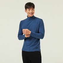 [JAJU/자주] 남 JAJU HEAT_코튼 모크넥 티셔츠