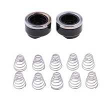THE WAROOM SHOP 2PC 자전거 빠른 릴리스 허브 슬라이더 10PC 빠른 릴리스 봄 교체 뒷바퀴 꼬치 산 도로 자전거, 블랙, 합금