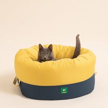페스텝 고양이 숨숨집 호박방석 해먹 사계절용, 색상:핑크네이비