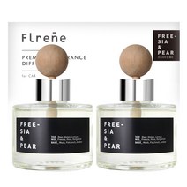 플렌느 명품 향수 니치향 디퓨저 차량용 방향제 120ml 2개입, 프리지아앤페어, 1개