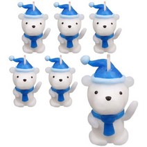 이야코 깜찍나라 캐릭터양초 만들기세트, 백곰, 6세트