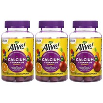 2+1 네이쳐스웨이 얼라이브 성인남녀 구미젤리 컴플리트 칼슘 비타민 D3 60정 Alive