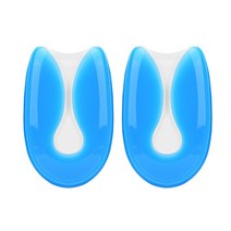 근저족막염 깔창 발 통증 완화 실리콘 젤 U 모양 발바닥 근막염 뒤꿈치 보호기 발 뒤꿈치 박차 쿠션 패드