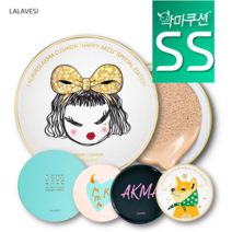 [라라베시 공식몰] 악마쿠션 뽀송커버 SS타입, 본품+리필1(시바이누), 옐로우23호