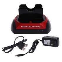 USB 2.0에서 SATA IDE 외부 하드 드라이브 도크 도킹 스테이션 SSD HDD 디스크 복제기 클로너 듀얼 베이 2.5 3.5 인치