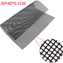 1인화로 돌판 고기 규카츠 구이용 불판 고열 저항 바베큐 그리드 재사용 쉽게 요리 베이킹 그릴 도구, 1.Black 30x40cm, 1개