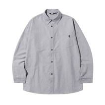 [빠른출고]/트릴리온 시티보이 보트자수 옥스포드 오버핏 셔츠 (BLACK) CITYBOY BOAT OXFORD OVERFIT SHIRT