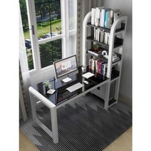 엘자형 책상 l책상 책꽂이 컴퓨터 탁상 책상책장 책장 일체형 미니 홈 앤, 01 라운딩 스퀘어 테이블 길이 75cm 화