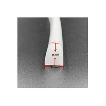 모양 고온 저항 솔리드 실리콘 씰링 스트립 타입 고무 길이, D shape, 2M 12mmX15mm