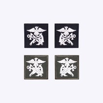 NAVY 해군 군사경찰 병과마크 카라 약장 세트(2P) VY002 -군인 패치 마크 군대 군용 오버로크 벨크로