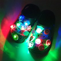 LED 슈즈핀 최신 item 150종 비교불가 점등 12~15초 지속 캐릭터 이모티콘 신발 포인트 장식, LED098 그린