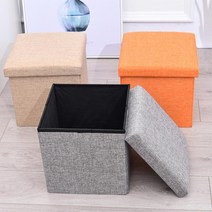 아이방 인형 레고 수납 접이식 스툴 의자 고기집의자, 직사각형(40X25X25)