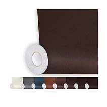 Shagoom 가죽 수리 패치 17X79 인치 자체 접착 방수 소파 가구 주방 캐비닛 벽용 DIY 대형 (17X79 커피), 17X237인치, 어두운 갈색