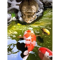 부귀재물 잉어 우드 직소퍼즐 동물 세로 행운 금전 상징 그림 300 500 1000조각 선물용 집중력향상 성인용 장난감, 11번, 300조각